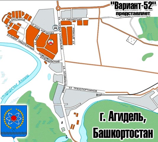 Карта Агидели РБ 